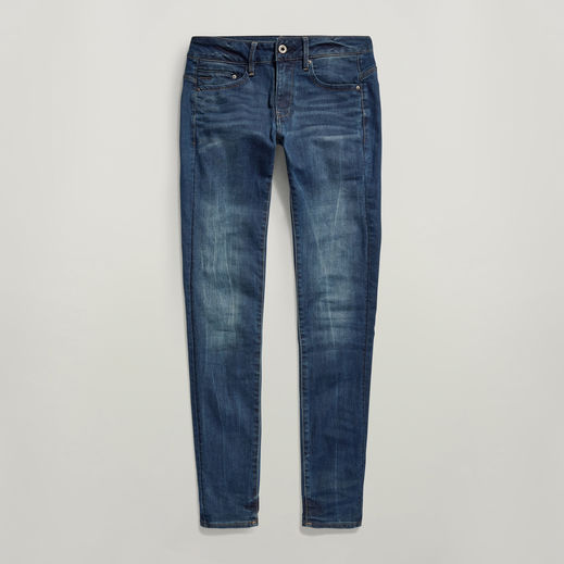 Midge Zip Mid-Waist Skinny Jeans | ダークブルー | G-Star RAW® JP